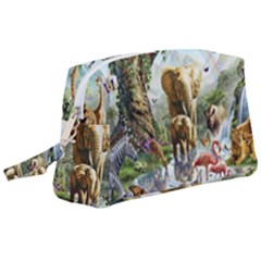 Beautiful Jungle Animals Wristlet Pouch Bag (large) by Ravend