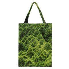 Green Pine Forest Classic Tote Bag by Ravend