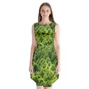 Green Pine Forest Sleeveless Chiffon Dress   View1