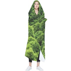 Green Pine Forest Wearable Blanket by Ravend