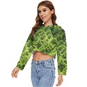 Green Pine Forest Women s Lightweight Cropped Hoodie View2