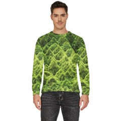 Green Pine Forest Men s Fleece Sweatshirt