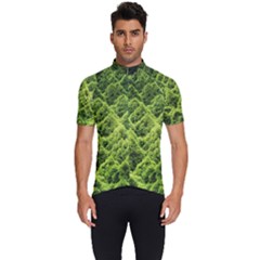 Green Pine Forest Men s Short Sleeve Cycling Jersey by Ravend