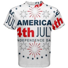 Independence Day Usa Men s Cotton Tee by Ravend