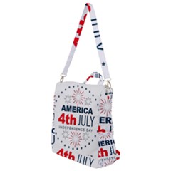 Independence Day Usa Crossbody Backpack by Ravend