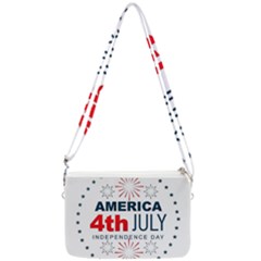 Independence Day Usa Double Gusset Crossbody Bag by Ravend