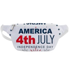 Independence Day Usa Waist Bag  by Ravend