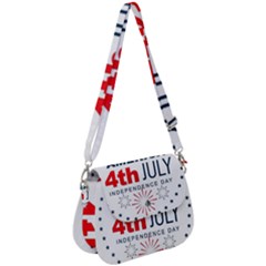 Independence Day Usa Saddle Handbag by Ravend