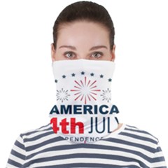 Independence Day Usa Face Seamless Bandana (adult) by Ravend