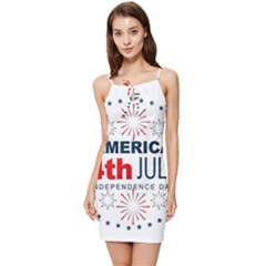 Independence Day Usa Summer Tie Front Dress by Ravend