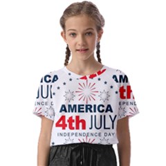 Independence Day Usa Kids  Basic Tee by Ravend