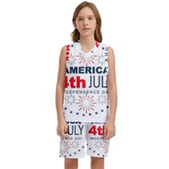 Independence Day Usa Kids  Basketball Mesh Set by Ravend