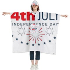 Independence Day Usa Women s Hooded Rain Ponchos by Ravend