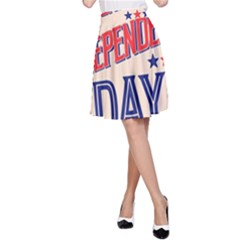 Usa Happy Independence Day A-line Skirt by Ravend