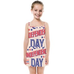 Usa Happy Independence Day Kids  Summer Sun Dress by Ravend