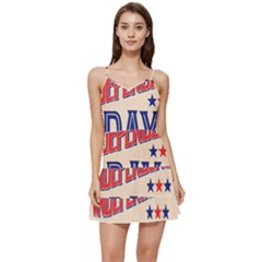 Usa Happy Independence Day Short Frill Dress by Ravend