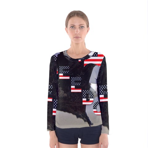 Freedom Patriotic American Usa Women s Long Sleeve Tee by Ravend