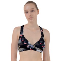 Freedom Patriotic American Usa Sweetheart Sports Bra by Ravend