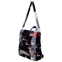 Freedom Patriotic American Usa Crossbody Backpack by Ravend