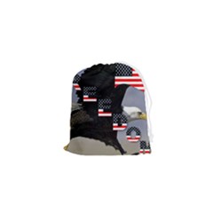 Freedom Patriotic American Usa Drawstring Pouch (xs) by Ravend