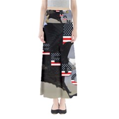 Freedom Patriotic American Usa Full Length Maxi Skirt by Ravend