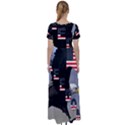 Freedom Patriotic American Usa High Waist Short Sleeve Maxi Dress View2