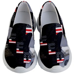 Freedom Patriotic American Usa Kids Lightweight Slip Ons by Ravend