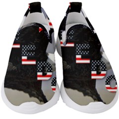 Freedom Patriotic American Usa Kids  Slip On Sneakers by Ravend