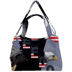 Freedom Patriotic American Usa Double Compartment Shoulder Bag