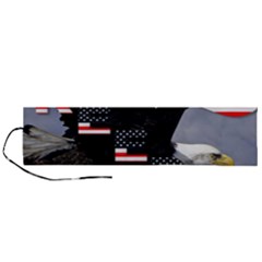 Freedom Patriotic American Usa Roll Up Canvas Pencil Holder (l) by Ravend