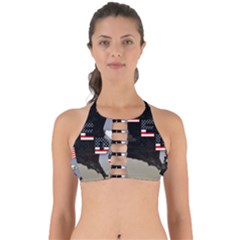 Freedom Patriotic American Usa Perfectly Cut Out Bikini Top by Ravend