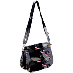 Freedom Patriotic American Usa Saddle Handbag by Ravend