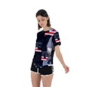 Freedom Patriotic American Usa Asymmetrical Short Sleeve Sports Tee View2