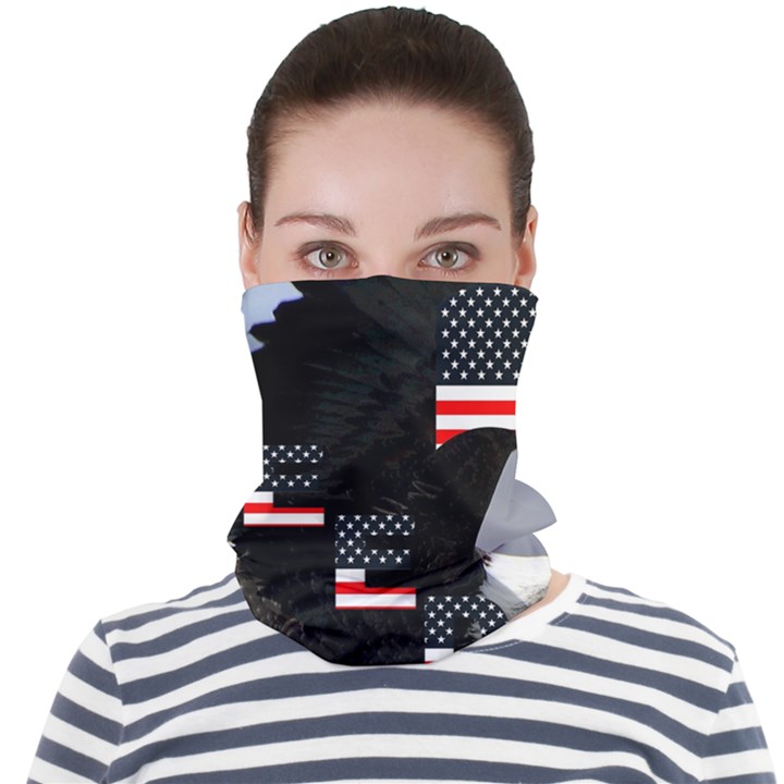 Freedom Patriotic American Usa Face Seamless Bandana (Adult)