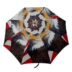 Fourth Of July Independence Day Usa American Pride Folding Umbrellas by Ravend