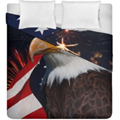 Fourth Of July Independence Day Usa American Pride Duvet Cover Double Side (king Size) by Ravend