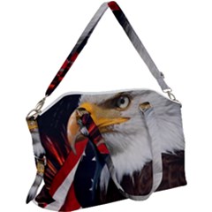 Fourth Of July Independence Day Usa American Pride Canvas Crossbody Bag by Ravend