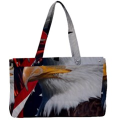 Fourth Of July Independence Day Usa American Pride Canvas Work Bag by Ravend