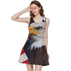 Fourth Of July Independence Day Usa American Pride Inside Out Racerback Dress by Ravend