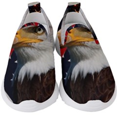 Fourth Of July Independence Day Usa American Pride Kids  Slip On Sneakers by Ravend