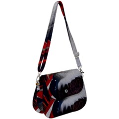 Fourth Of July Independence Day Usa American Pride Saddle Handbag by Ravend