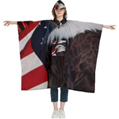 Fourth Of July Independence Day Usa American Pride Women s Hooded Rain Ponchos by Ravend