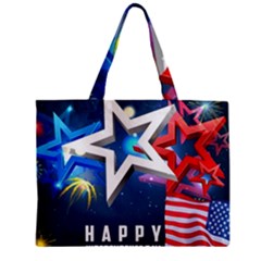 4th Of July Happy Usa Independence Day Zipper Mini Tote Bag by Ravend