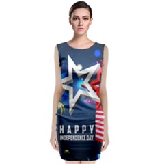 4th Of July Happy Usa Independence Day Classic Sleeveless Midi Dress by Ravend