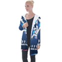 4th Of July Happy Usa Independence Day Longline Hooded Cardigan View1