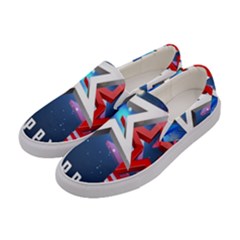 4th Of July Happy Usa Independence Day Women s Canvas Slip Ons by Ravend