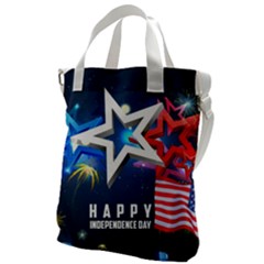 4th Of July Happy Usa Independence Day Canvas Messenger Bag by Ravend