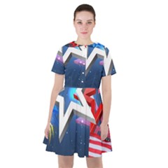 4th Of July Happy Usa Independence Day Sailor Dress by Ravend