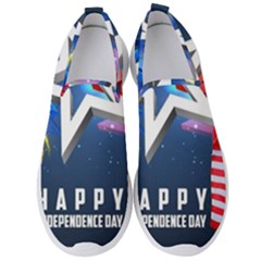 4th Of July Happy Usa Independence Day Men s Slip On Sneakers by Ravend