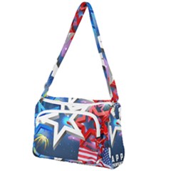 4th Of July Happy Usa Independence Day Front Pocket Crossbody Bag by Ravend